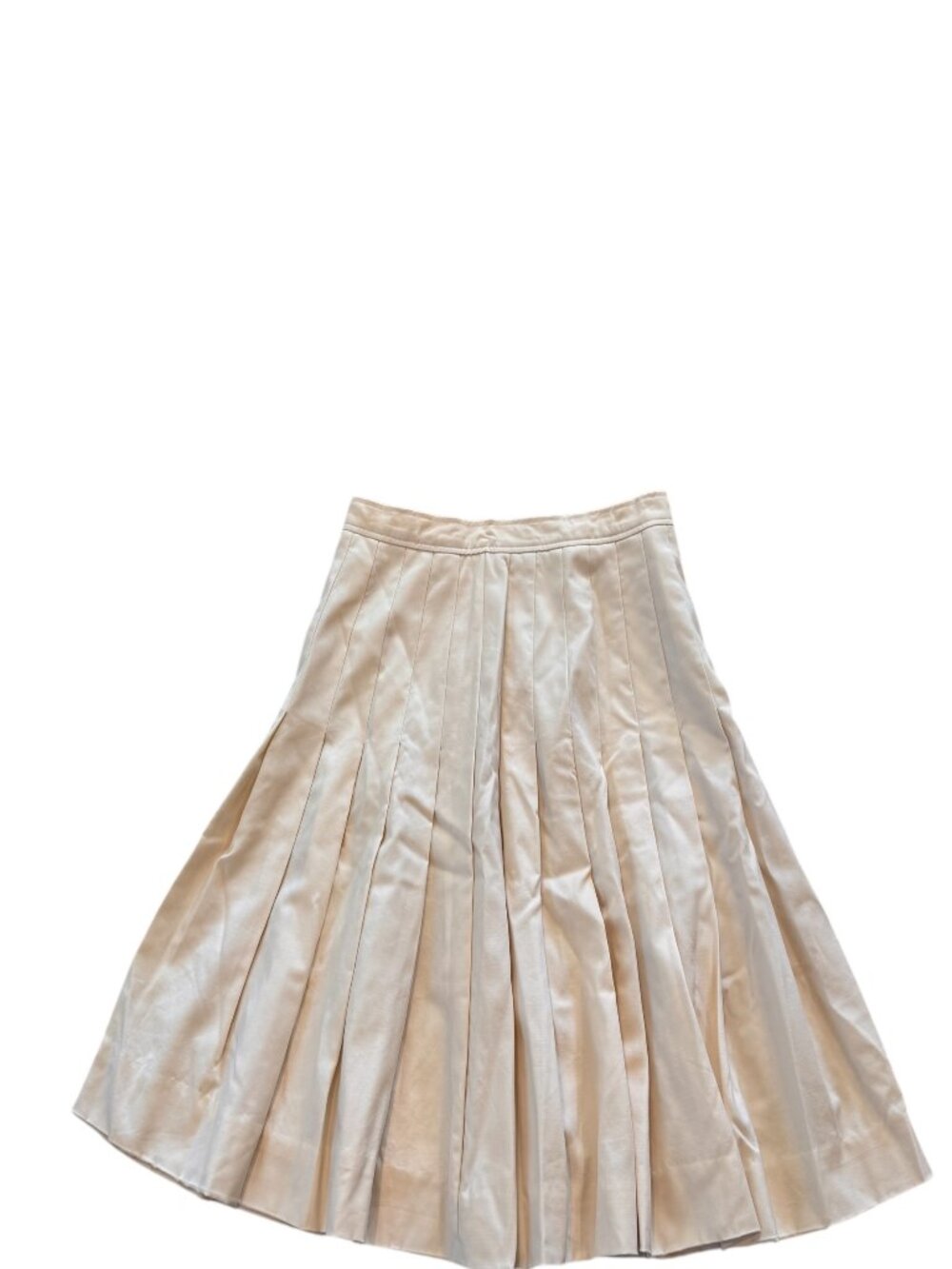 BURBERRY (VINTAGE BURBERRYS) Pleated Skirt Cream/off white Size 42 Dark Acadamia